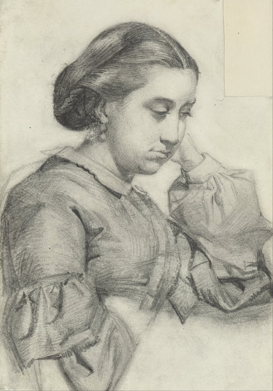 Bust of a young lady av Marià Fortuny