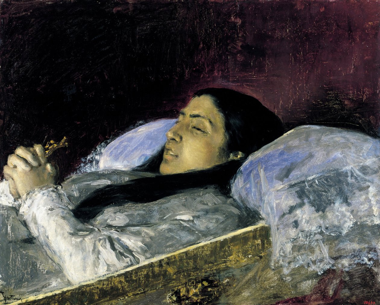 Miss Del Castillo on her Deathbed av Marià Fortuny