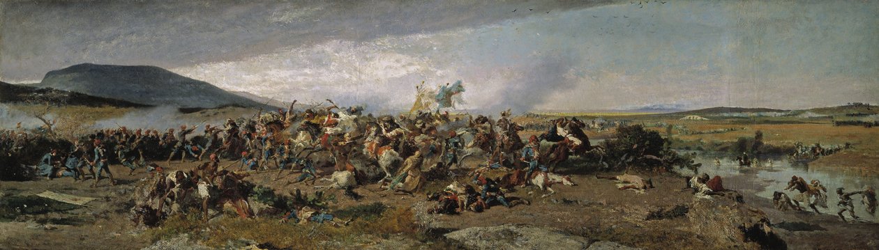 Slaget vid Wad-Ras, 1863 av Marià Fortuny