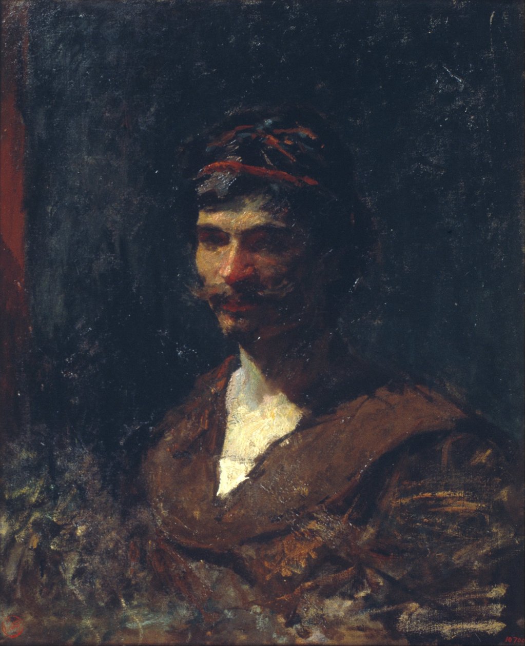 Byst av en man. Allegori av Bacchus av Marià Fortuny Marsal