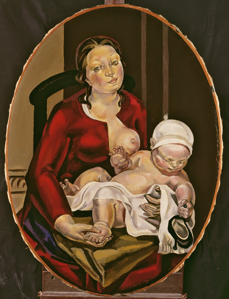 Mor och barn, c.1922 av Maria Blanchard
