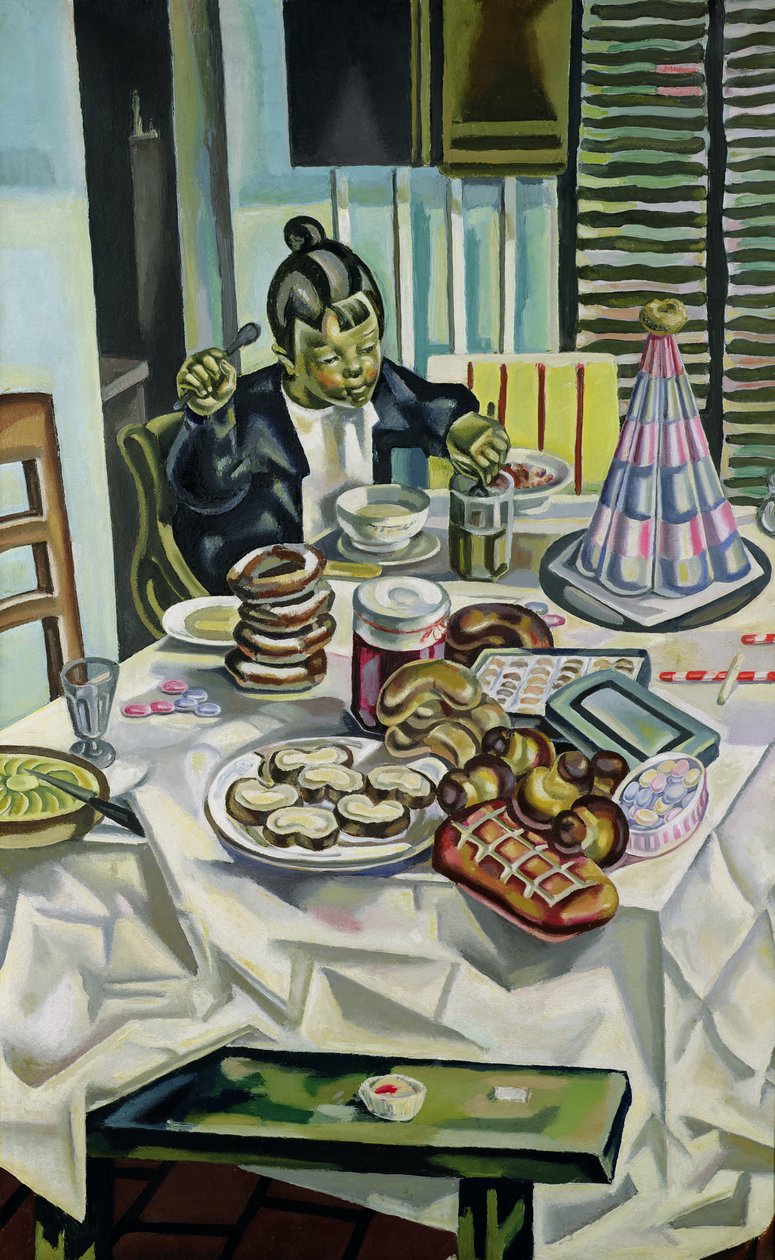 Barnet med kakorna, före 1921 av Maria Blanchard