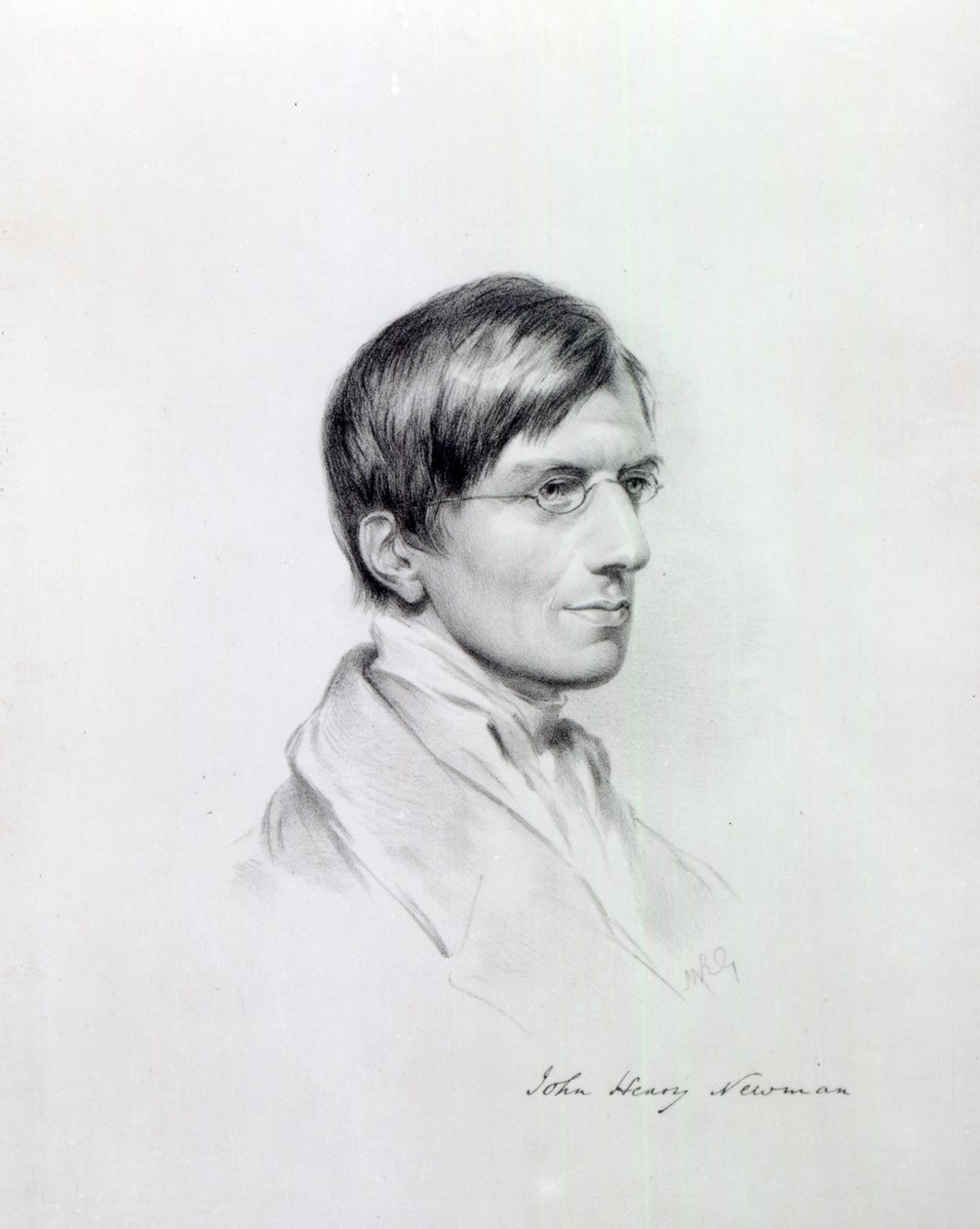 The Very Rev. J.H Newman, graverad av John Alfred Vinter, 1850 av Maria Giberne