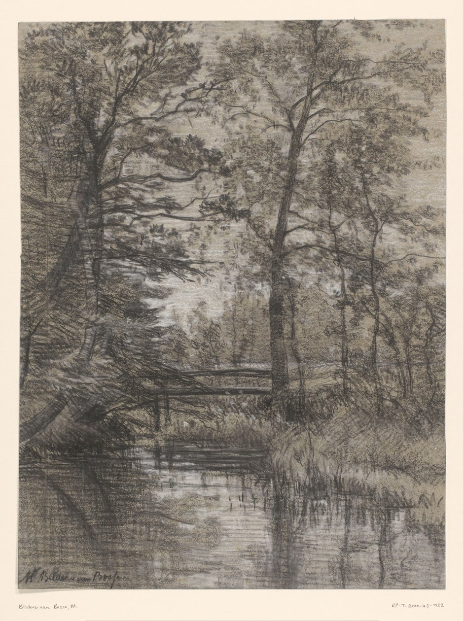 Damm i skogen av Maria Bilders van Bosse (signed by artist)