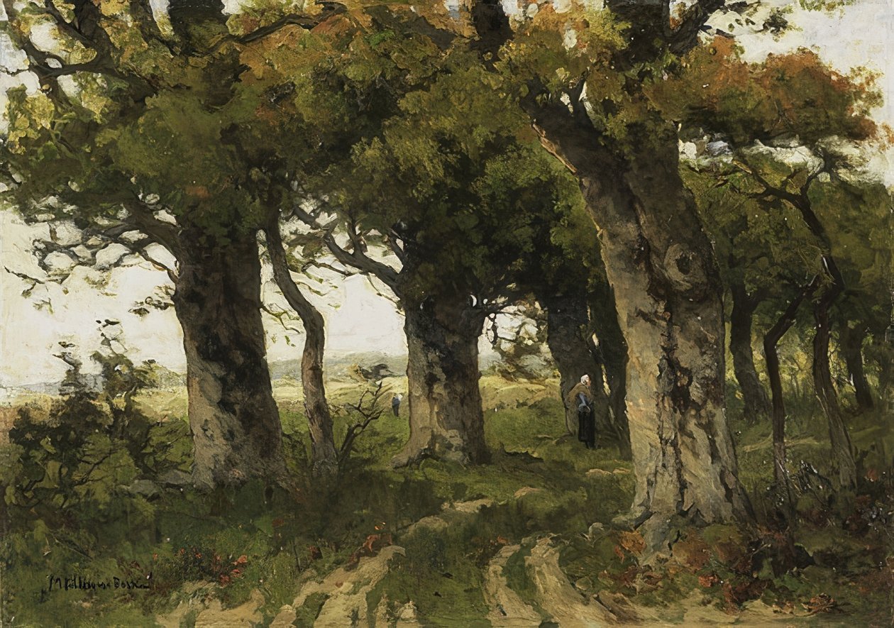 Ekgränd på sensommaren. 1880-1900 av Maria Bilders van Bosse