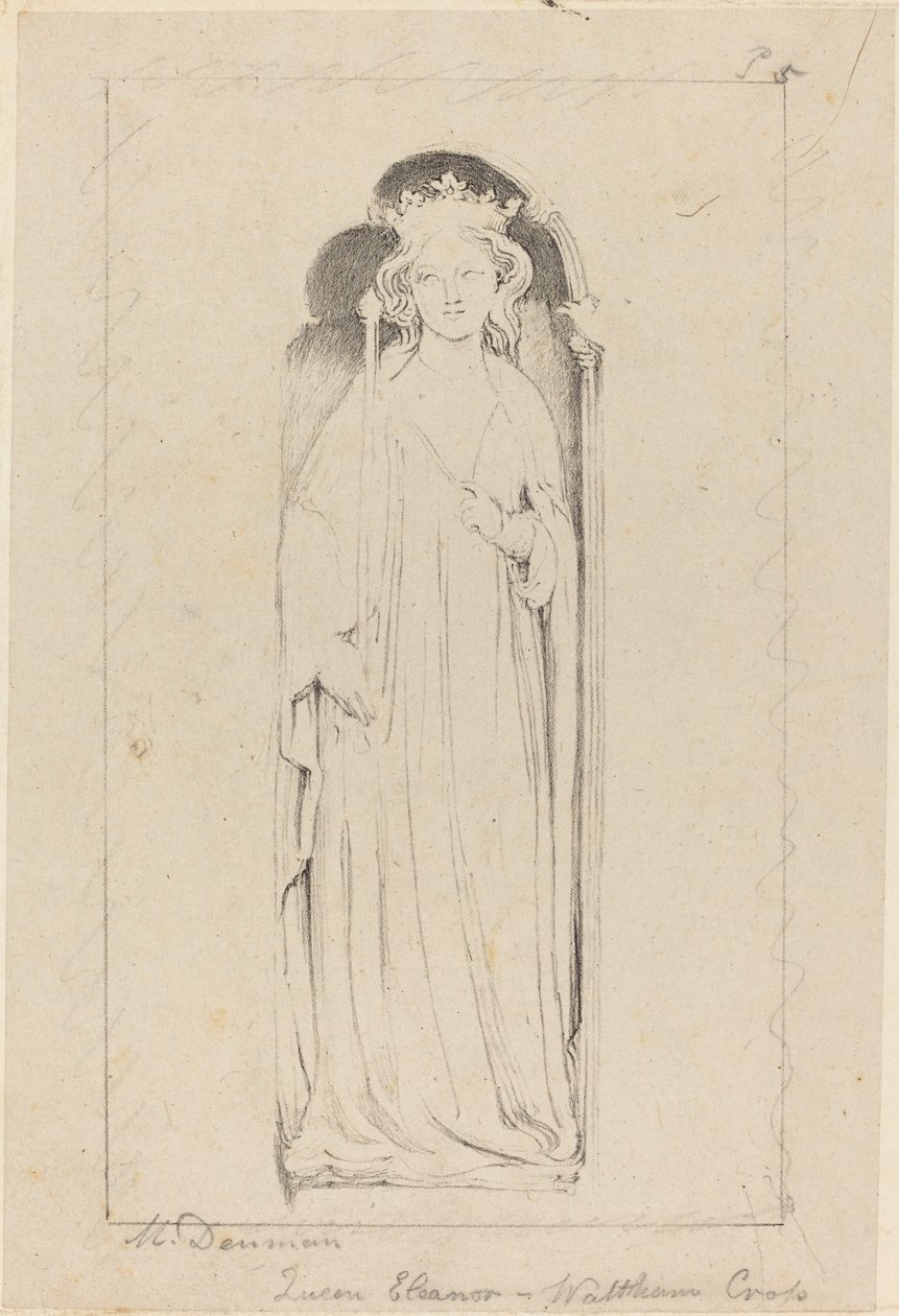 Queen Eleanor, från Waltham Cross av Maria Denman after John Flaxman