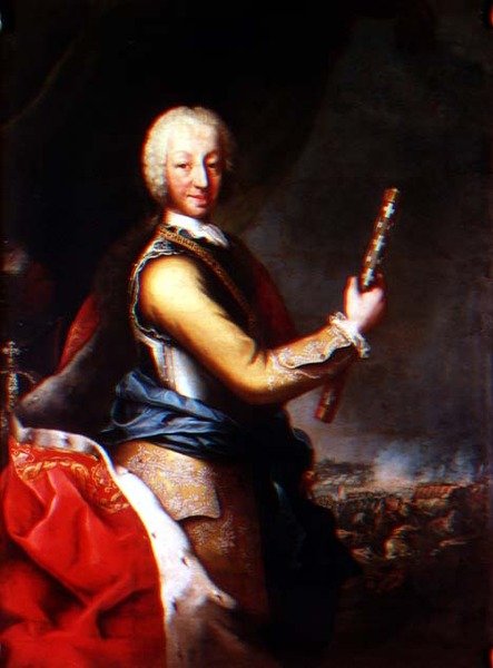 Porträtt av Carlo Emanuele III av Savojen, kung av Sardinien (1701-73) av Maria Giovanna Battista Clementi