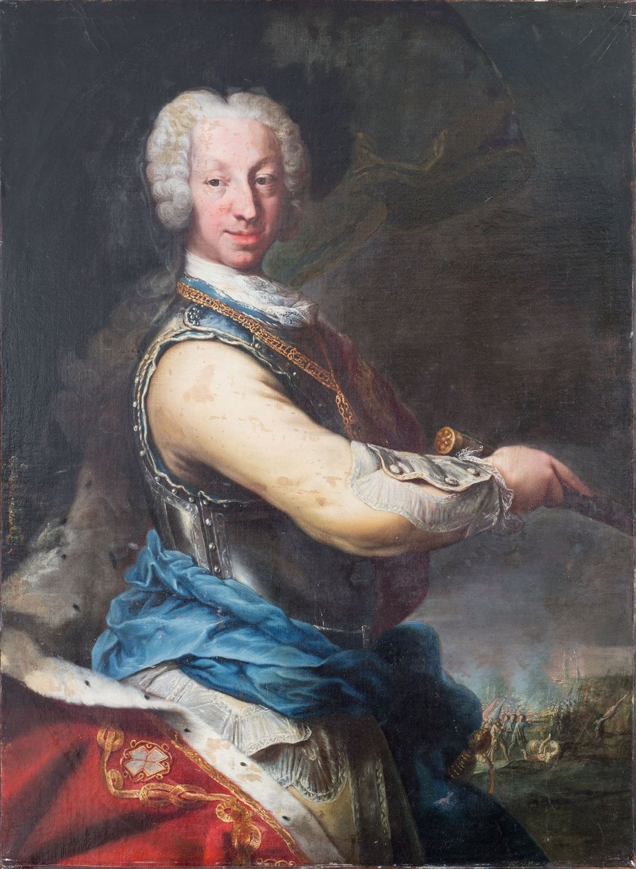 Porträtt av Charles Emmanuel III av Maria Giovanna Clementi