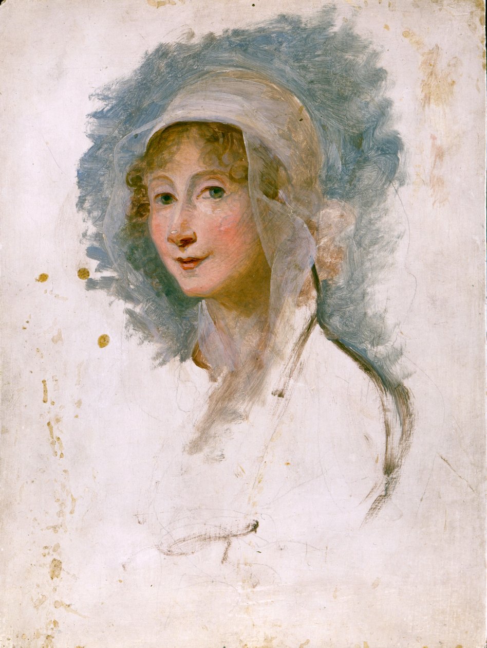 Porträtt av Giulia Beccaria Manzoni (1762 - 1841), mor till Alessandro Manzoni. Målning av Maria Cosway (1760 - 1838). Bibl. från Brera, Milano. av Maria Hadfield Cosway