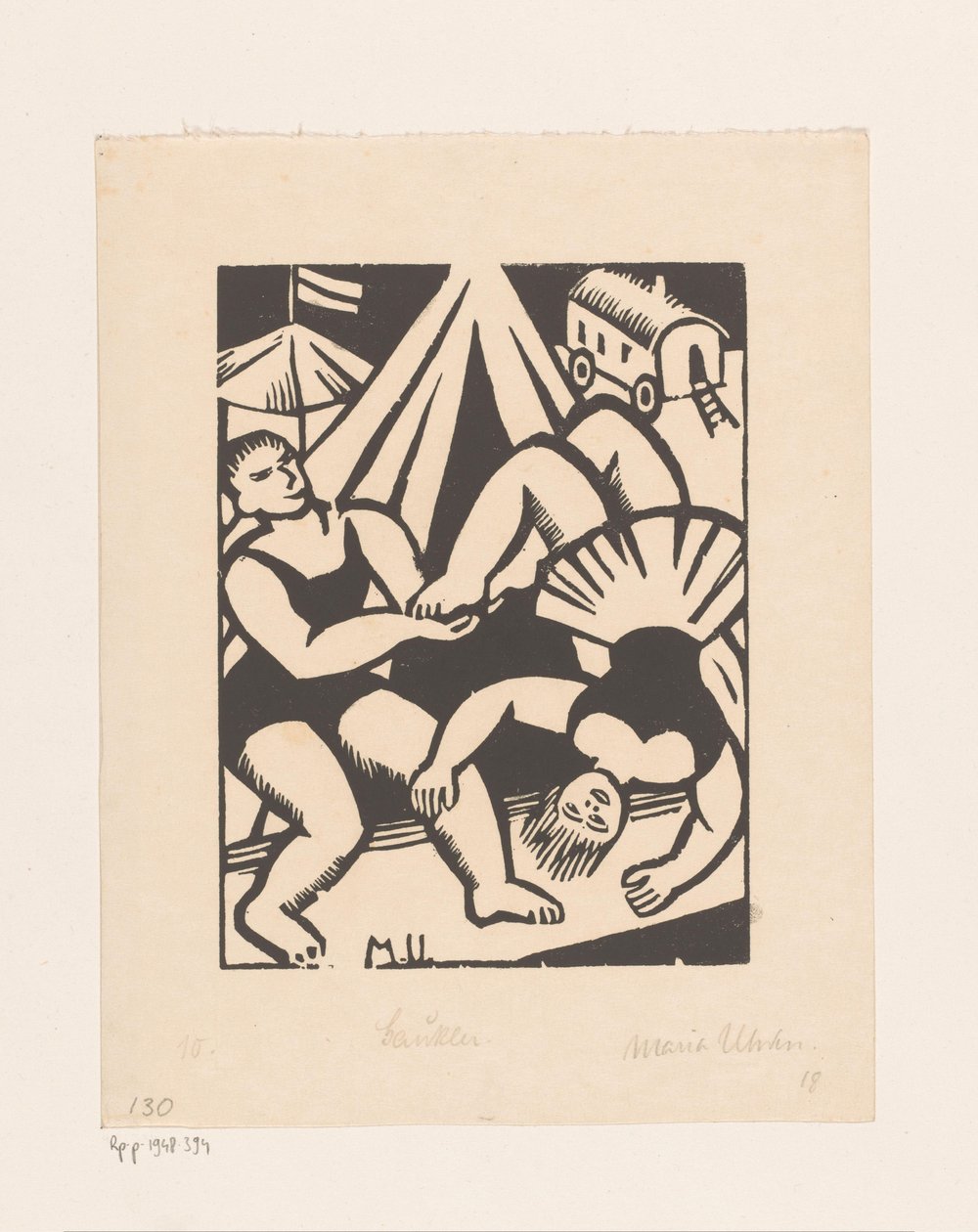 Gaukler (originaltitel på objekt) av Maria Uhden (signed by artist)