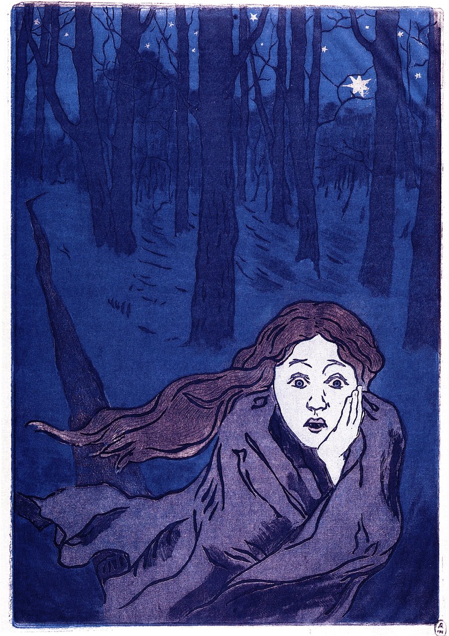 Rädslan, 1893-1894 av Maria Vasilyevna Yakunchikova