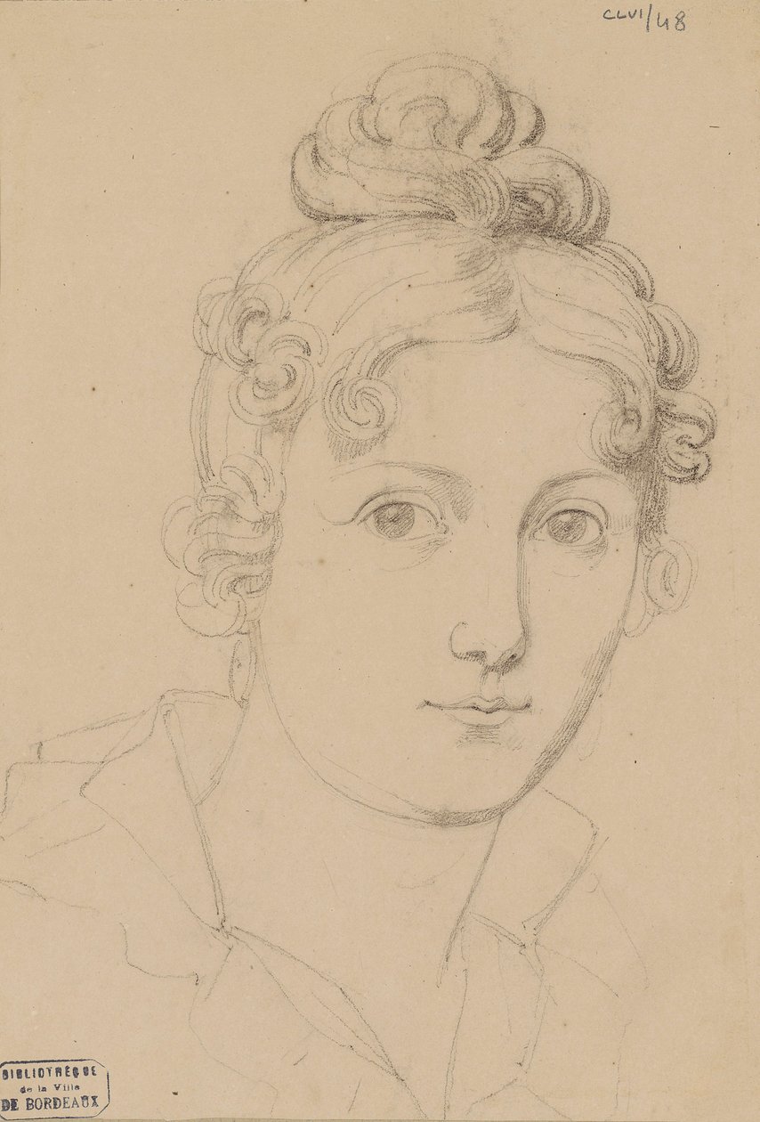 Självporträtt, ca 1830. av Maria del Rosario Weiss Zorrilla