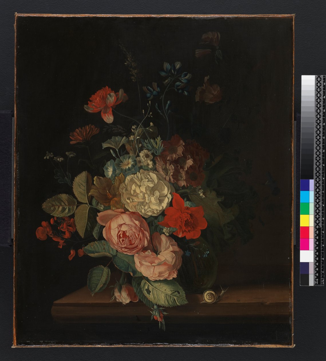 En vas med blommor, före 1693 av Maria van Oosterwyck
