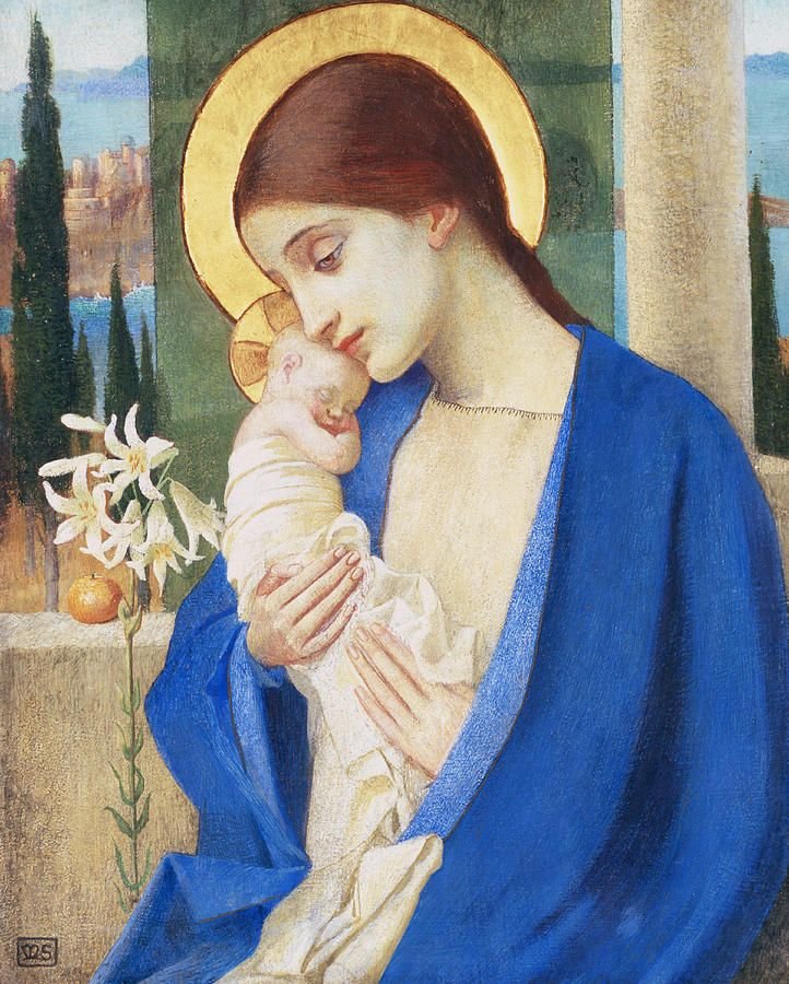 Madonna and Child av Marianne Stokes