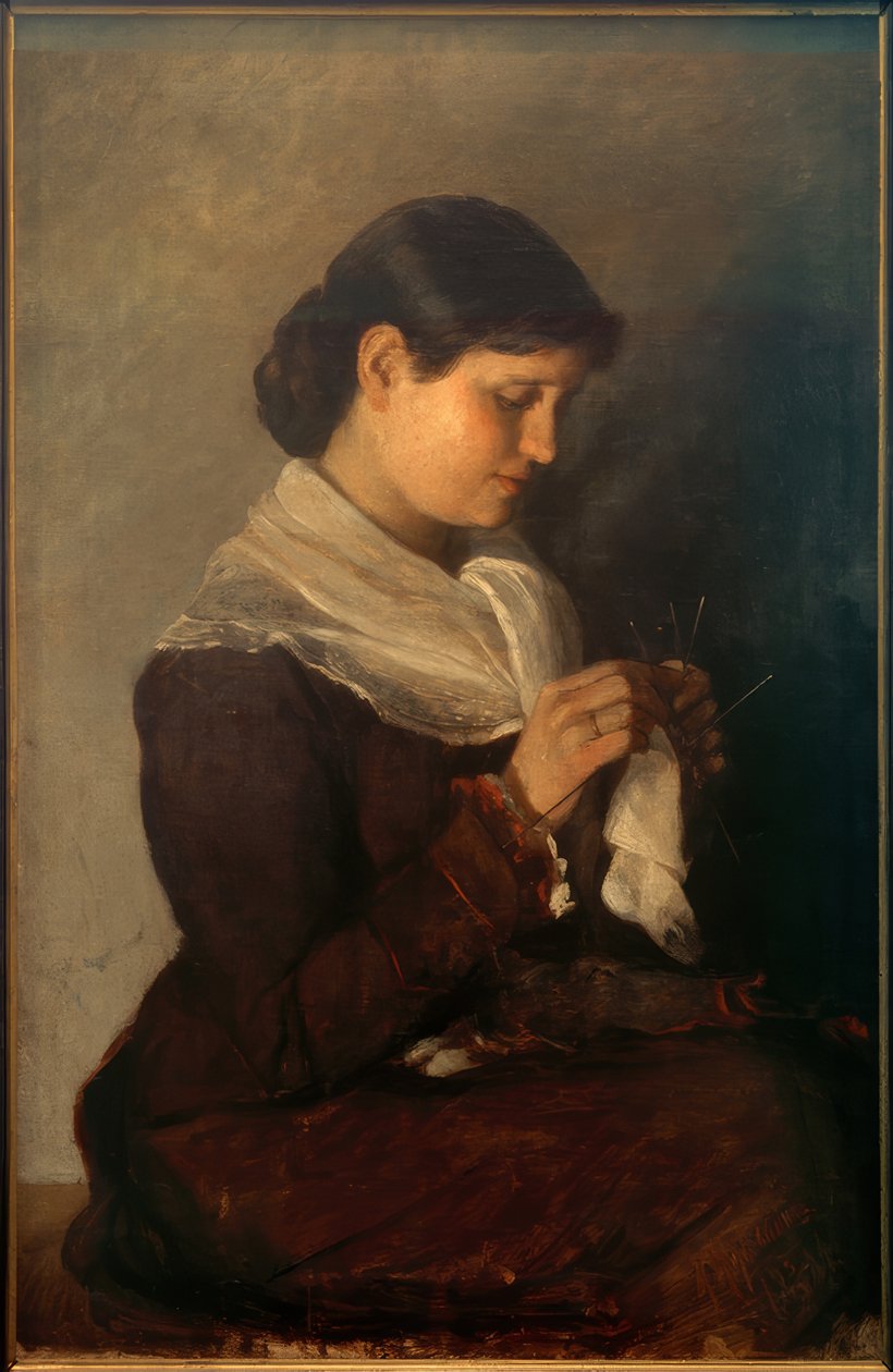 Porträt Vera Repin av Marianne von Werefkin