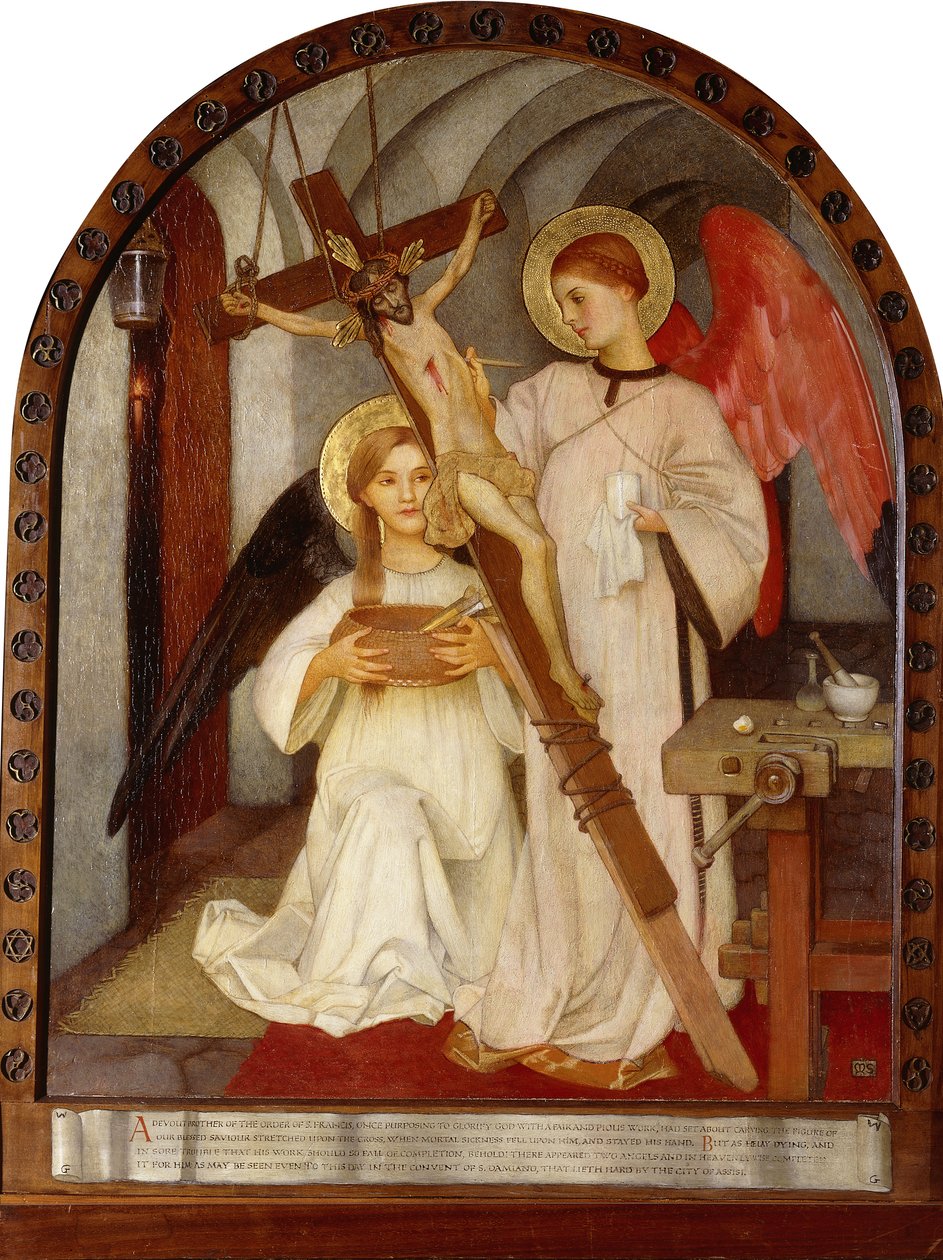 En hängiven bror av Franciskusorden, av Marianne Stokes
