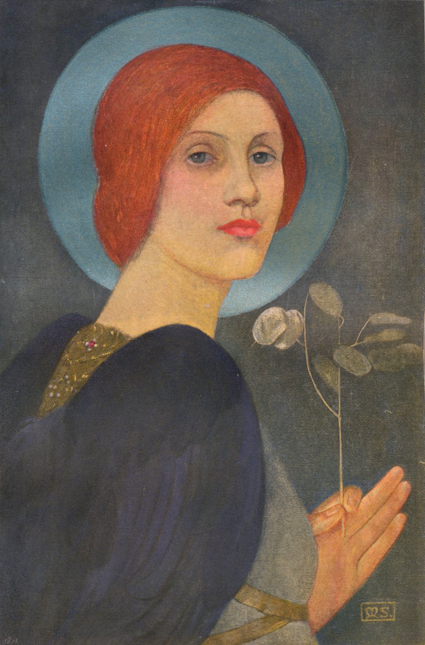 En ängel, c1905 av Marianne Stokes