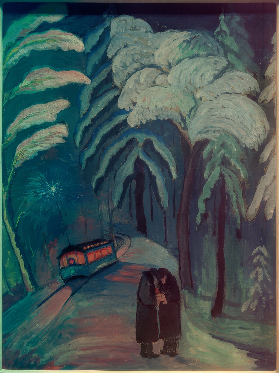 Blå gnista av Marianne von Werefkin
