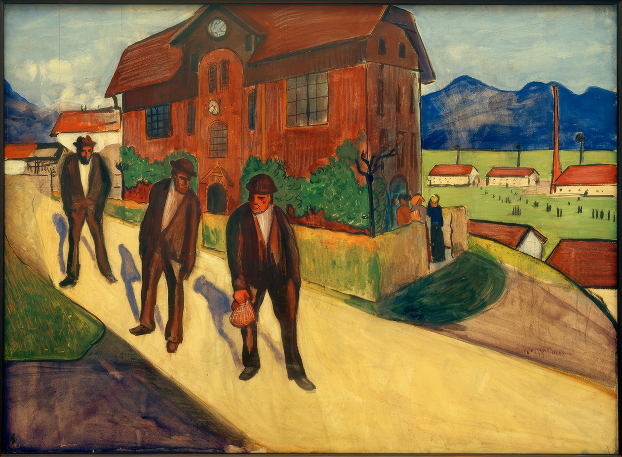 M. v. Werefkin, efter arbete / målning, 1909 av Marianne von Werefkin