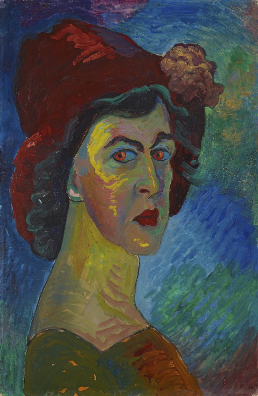 självporträtt av Marianne von Werefkin