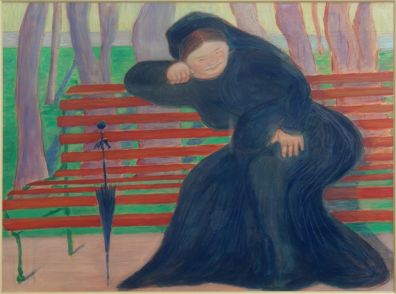 Änka på bänken av Marianne von Werefkin