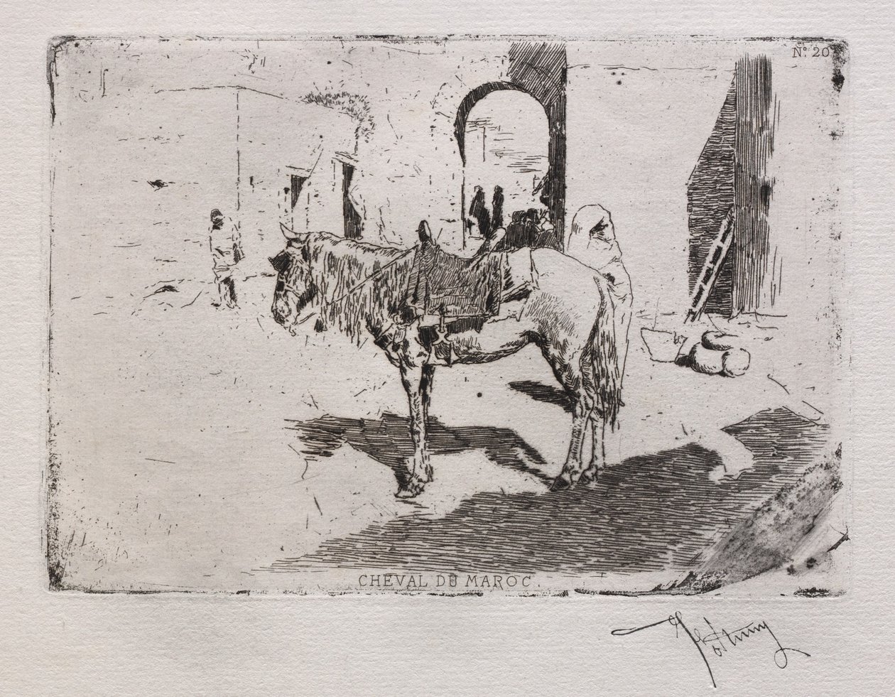 Häst av Marocko. av Mariano Fortuny y Carbó