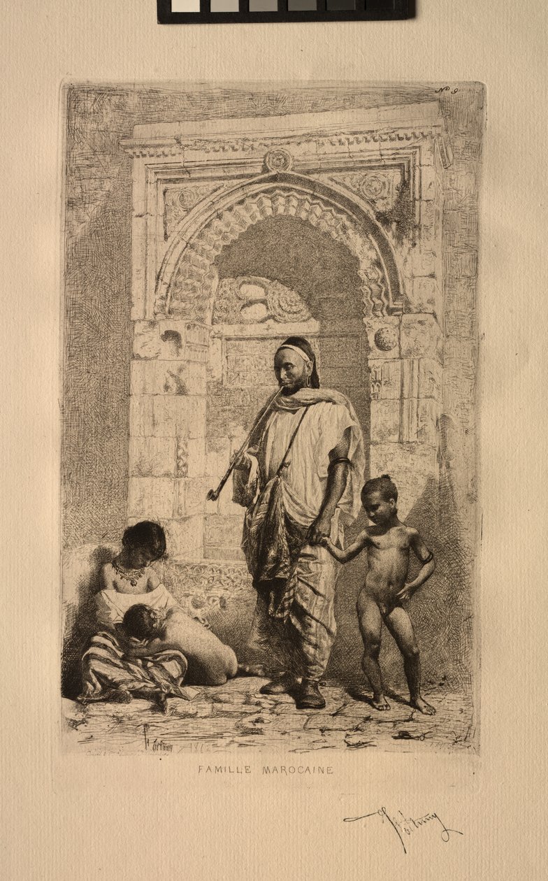 Marockansk familj, 1862. av Mariano José María Bernardo Fortuny y Carbó