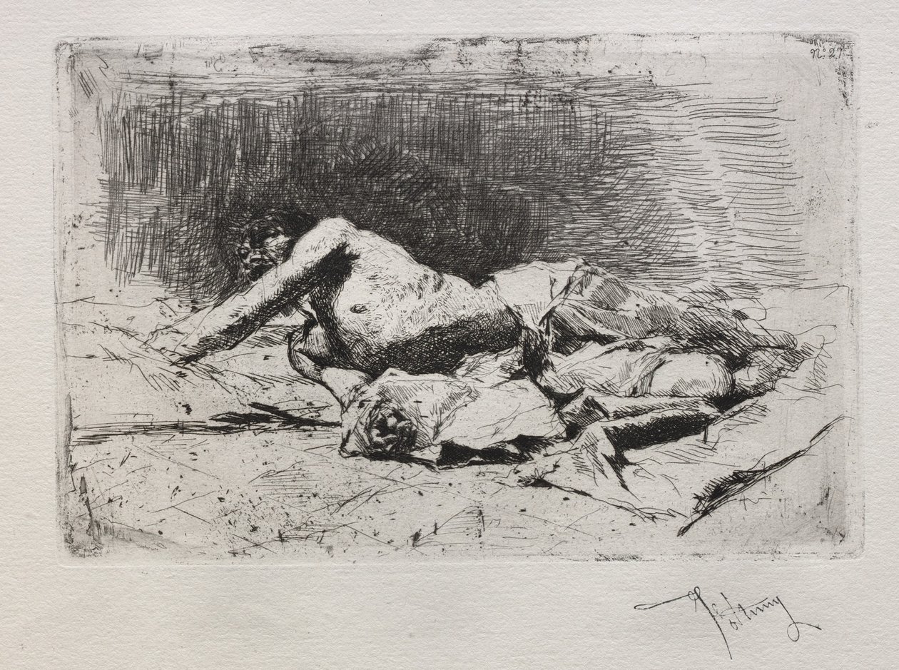 Man rullande smuts. av Mariano José María Bernardo Fortuny y Carbó