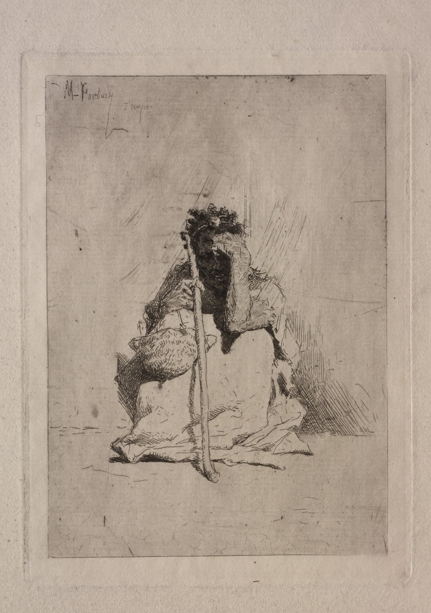 Sittande tiggare. av Mariano José María Bernardo Fortuny y Carbó