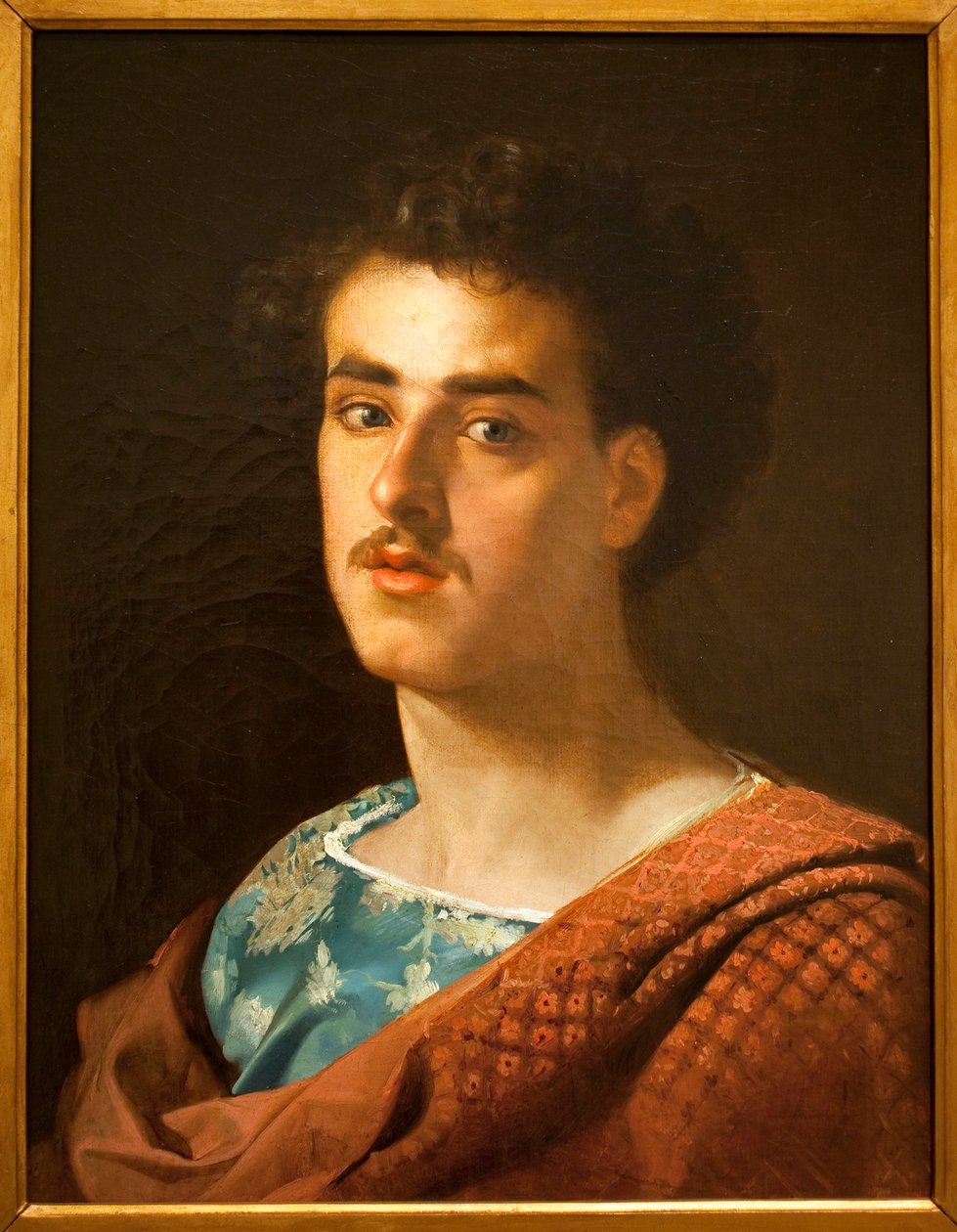 Självporträtt - målning av Mariano Fortuny (1838-1874), olja på duk, cirka 1858 - National Museum of Arts of Catalonia, Barcelona (Spanien) av Mariano Fortuny y Madrazo