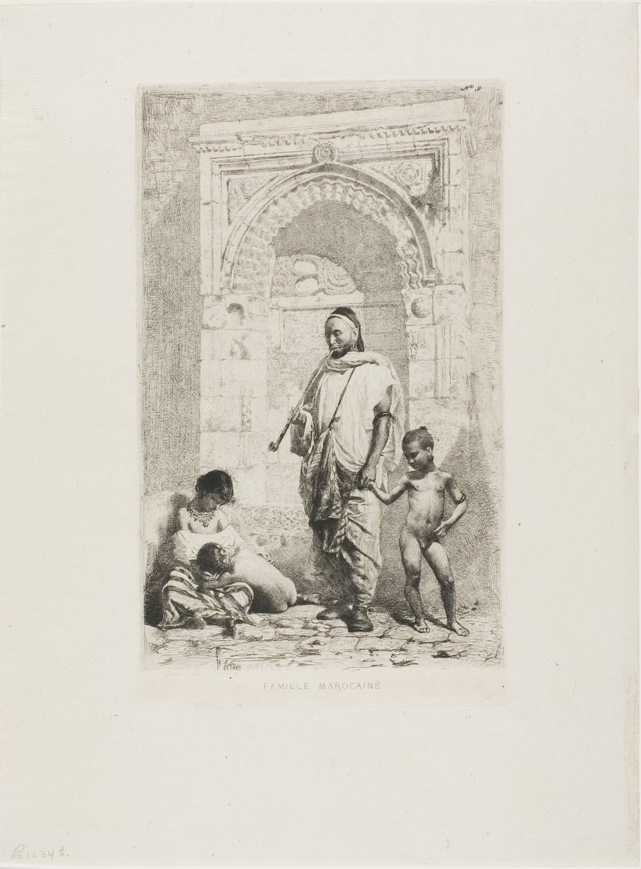 Marockansk familj av Mariano Fortuny y Marsal