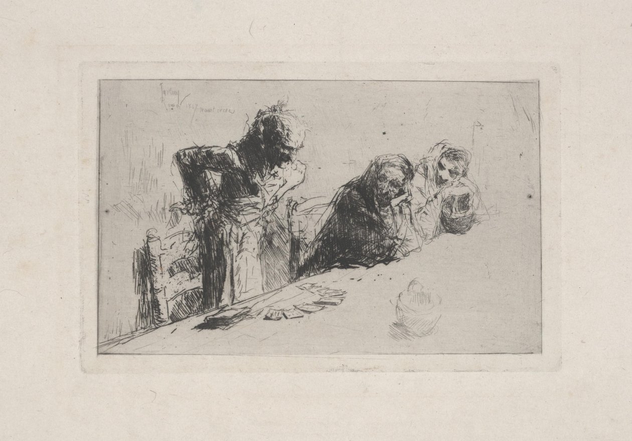 Kortspelare av Mariano José María Bernardo Fortuny y Carbó