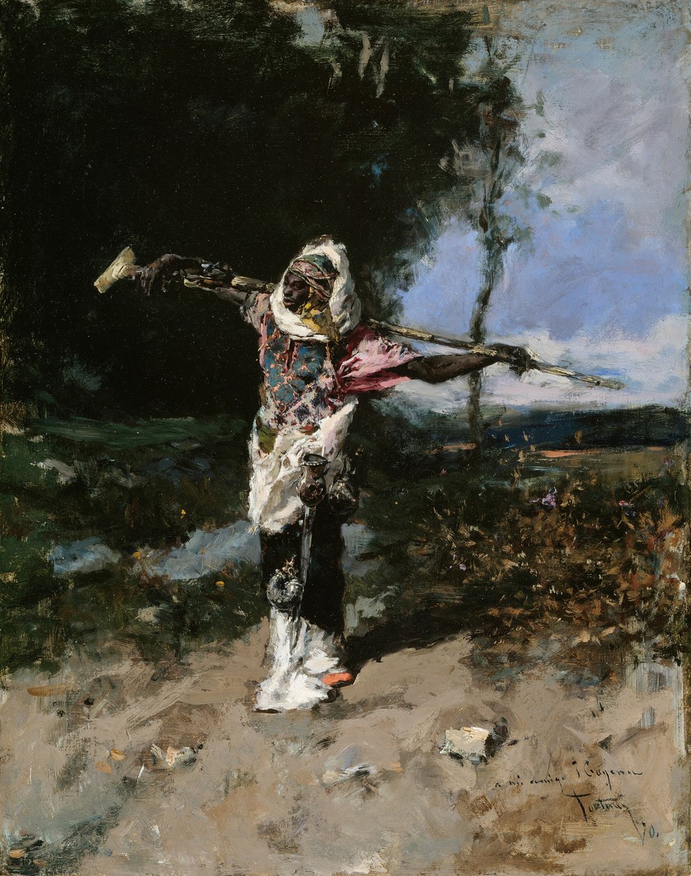 Afrikansk hövding, 1870. av Mariano José María Bernardo Fortuny y Carbó