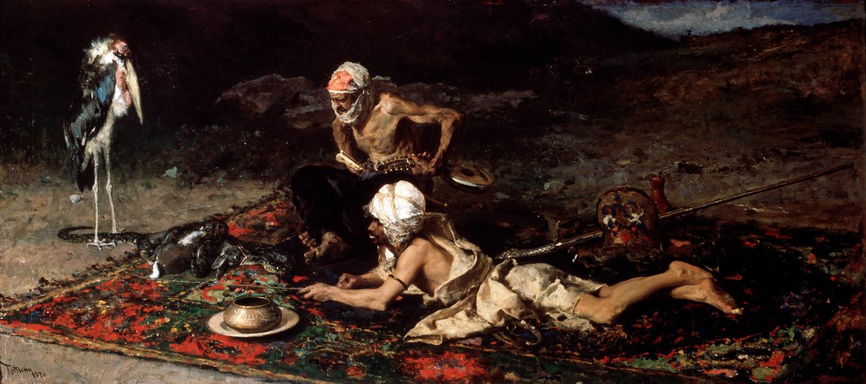 Snake Charmers, 1870. av Mariano José María Bernardo Fortuny y Carbó