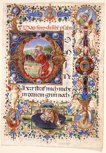 Fru 11-2001: Enstaka blad från en florentinsk timbok, sent 1400-tal (vellum) av Mariano de Buono di Jacopo