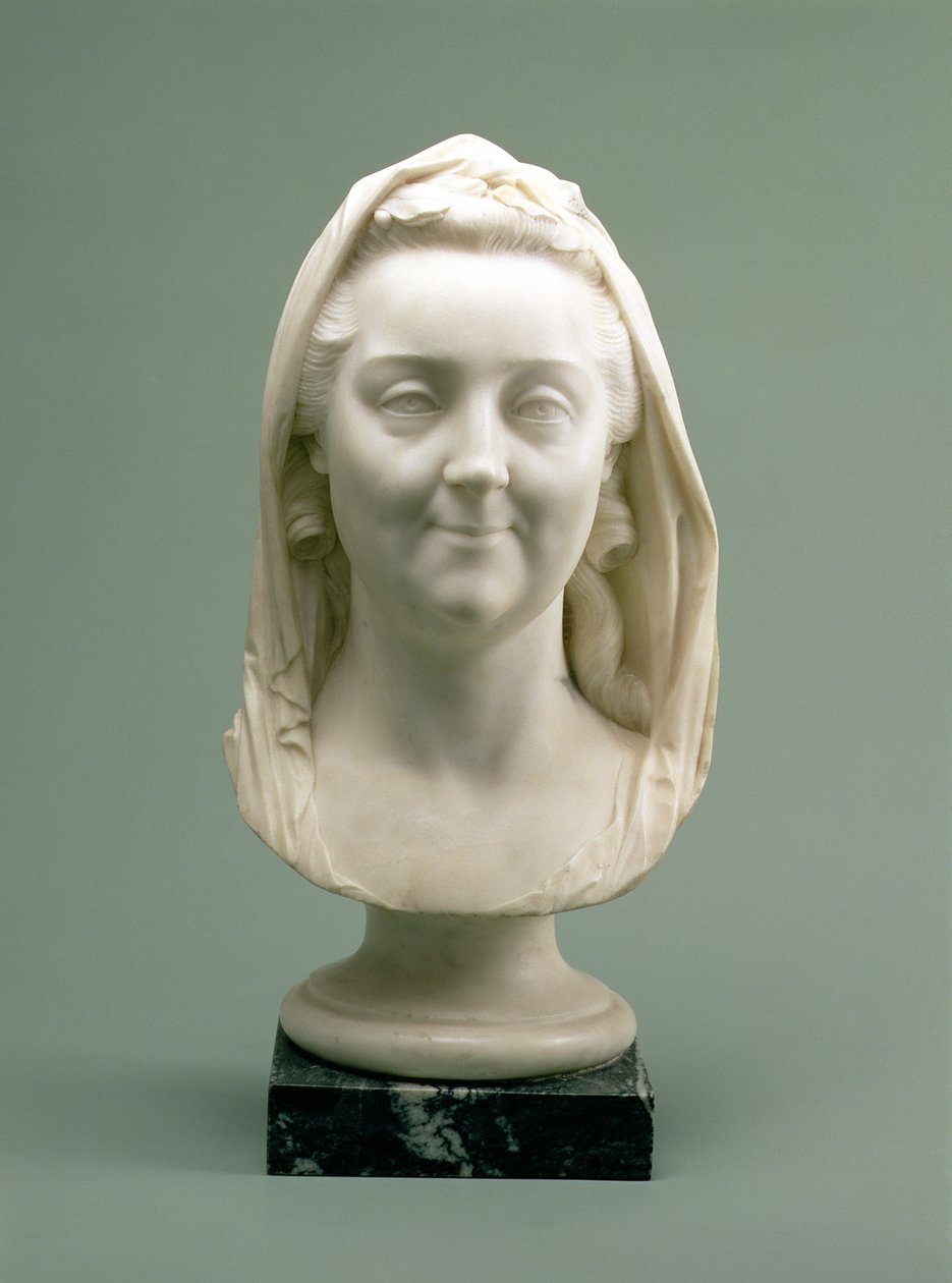 Porträttbyst av Katarina II (den stora) (1729-96), 1770-talet (marmor) av Marie Anne Collot