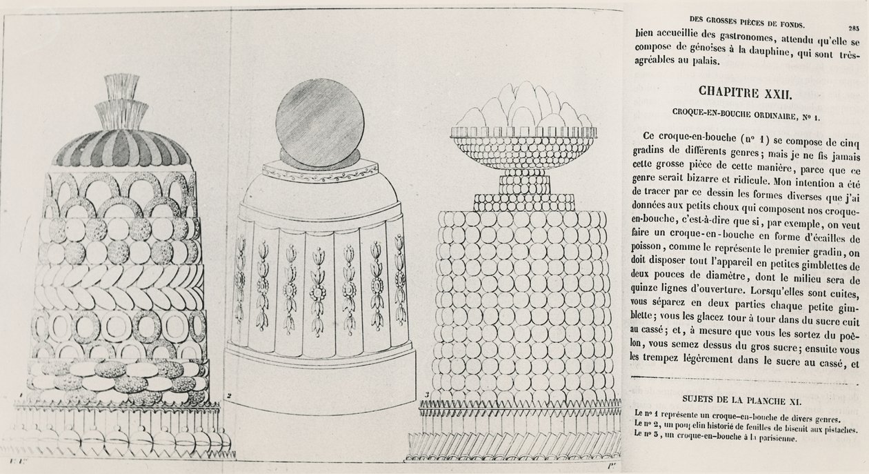 Croquembouche mönster av Marie Antoine Careme