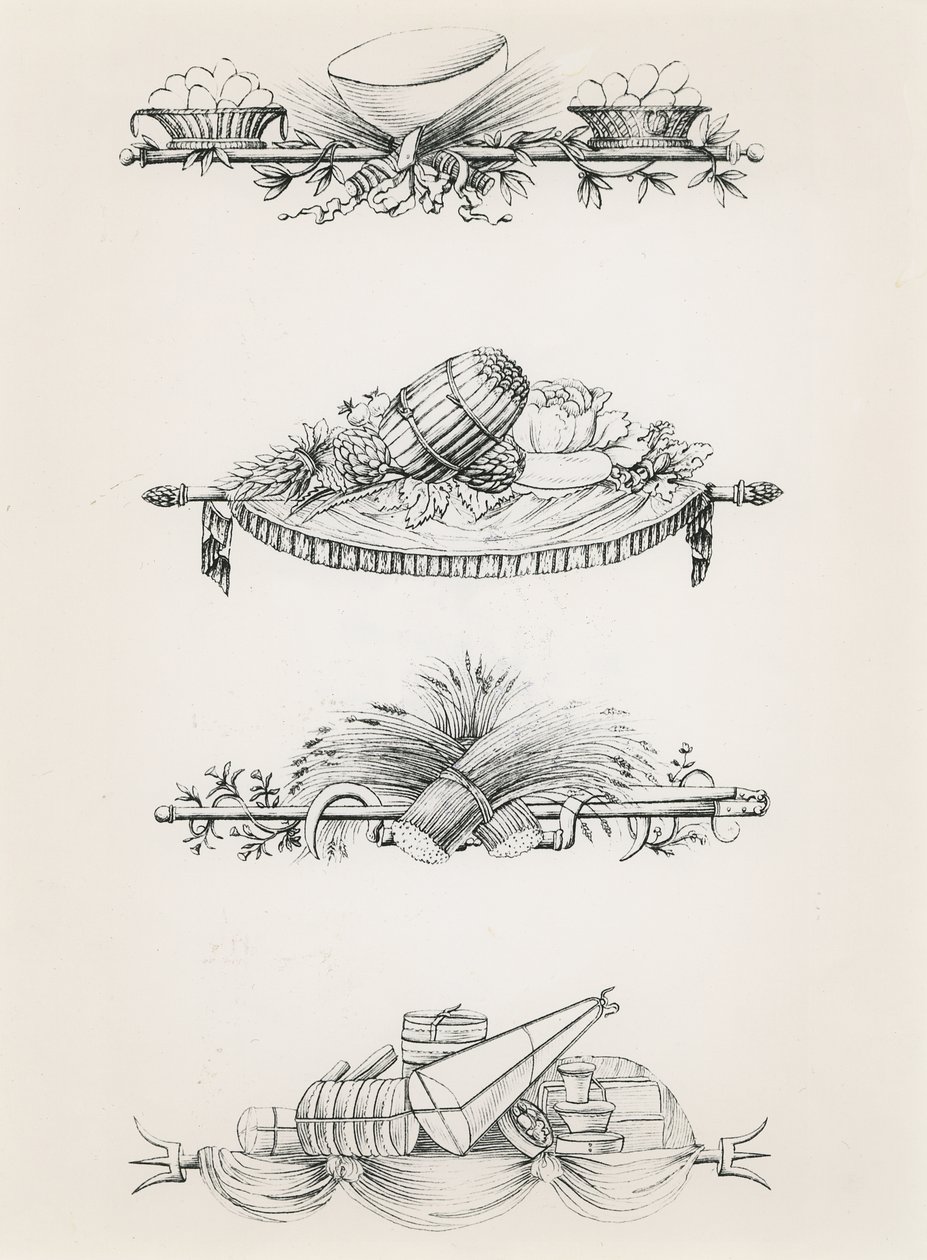Vinjetter från en kokbok av Antoine Carême av Marie Antoine Careme