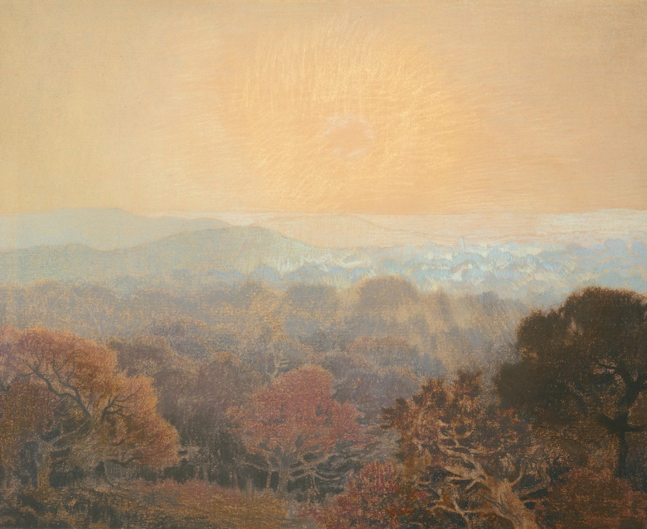 Landskap, c.1902 av Marie Auguste Emile Rene Menard
