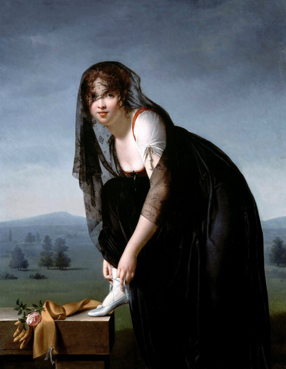 En studie av en kvinna från naturen av Marie Denise Villers