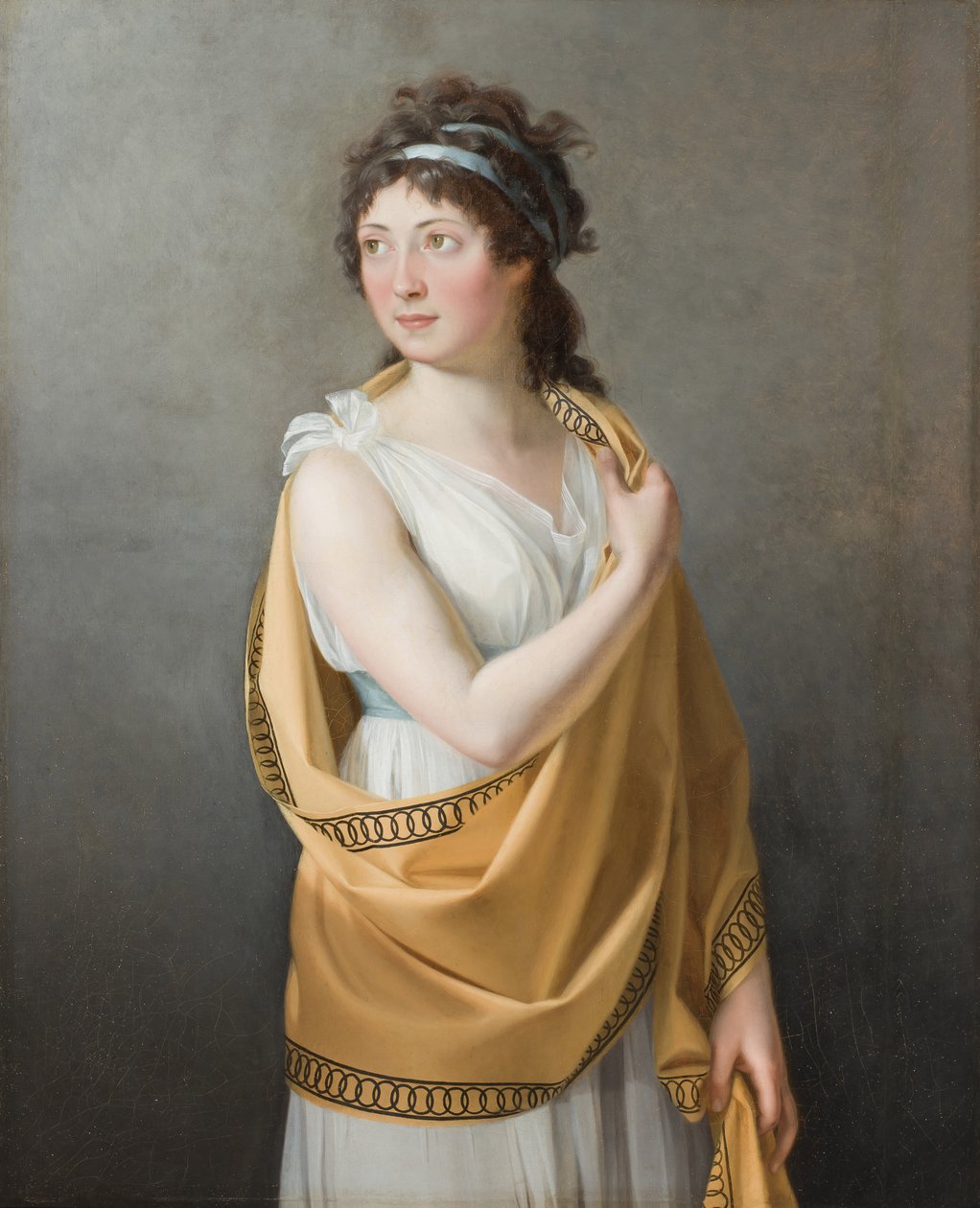 Porträtt av en dam, ca 1799 av Marie Guilhelmine Benoist