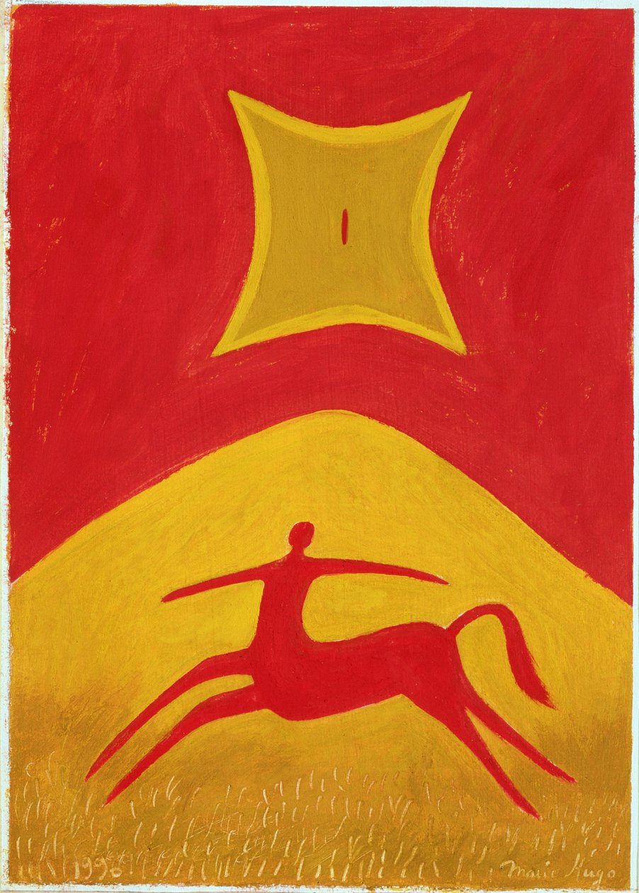 Centaure, 1995 (tempera på papper) av Marie Hugo