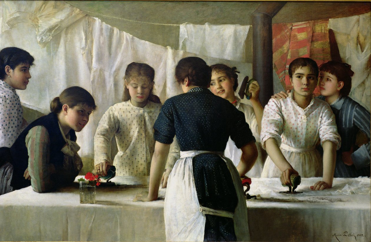 Tvätterskor, 1882 av Marie Petiet
