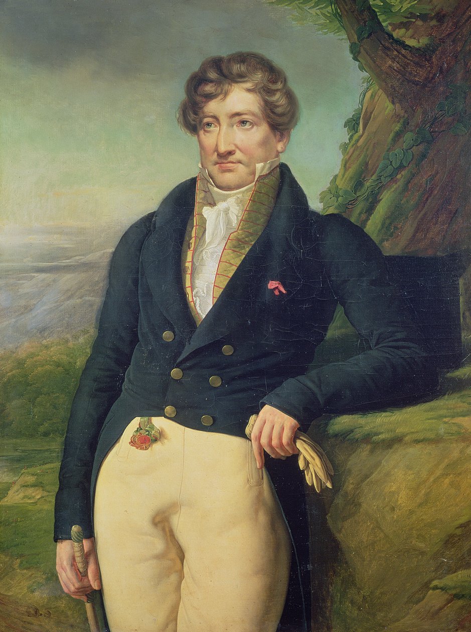 Porträtt av den franske zoologen och paleontologen Georges Cuvier (1769-1832) av Marie Nicolas Ponce Camus