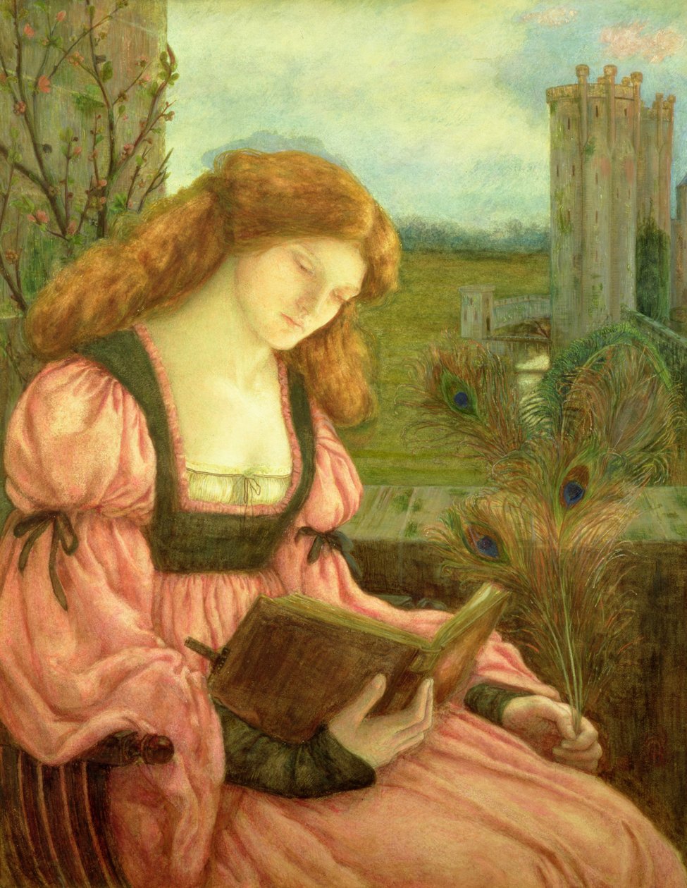 St. Barbara (tempera på papper) av Marie Spartali Stillman