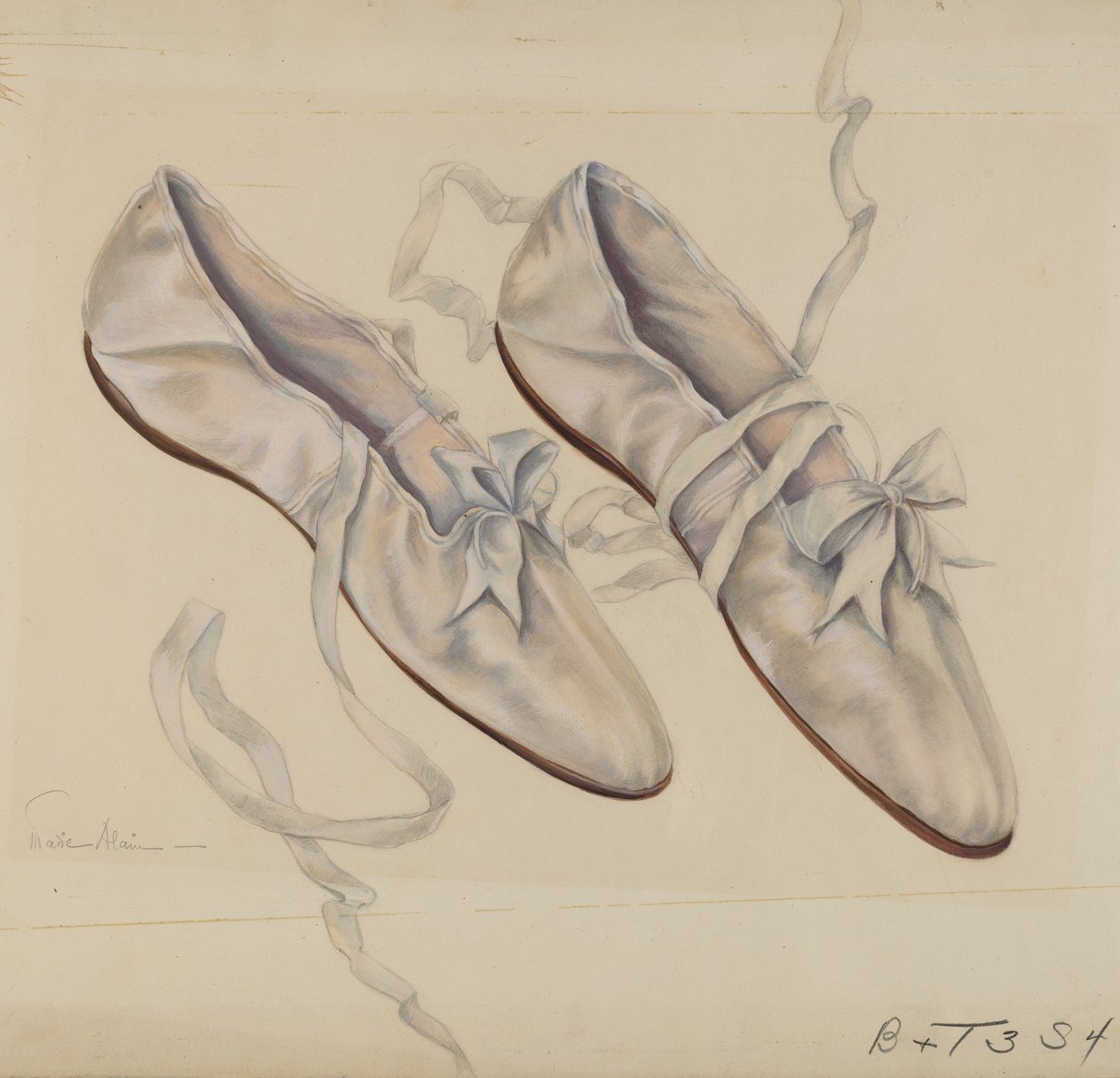Gåttofflor, ca. 1936. av Marie Alain