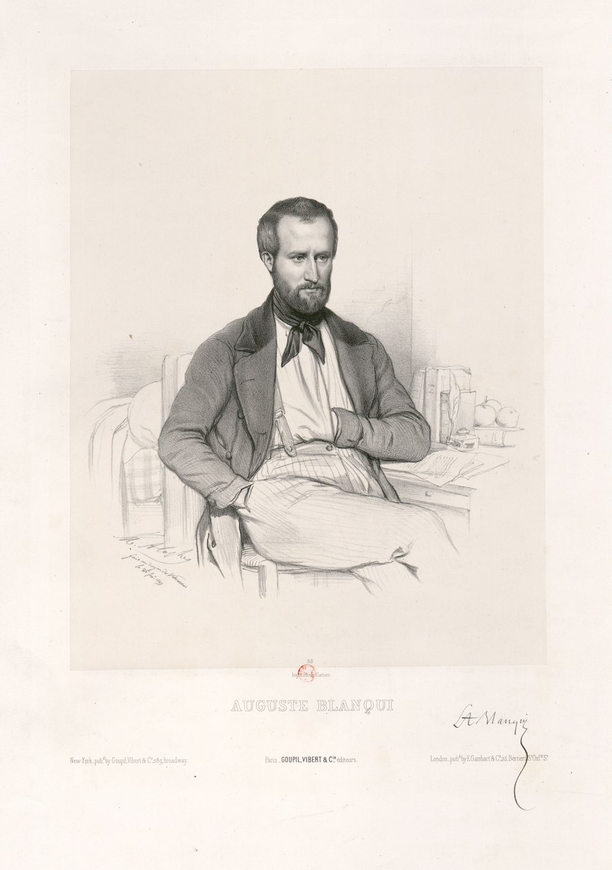 Marie-Alexandre Alophe - Auguste Blanqui av Marie Alexandre Alophe