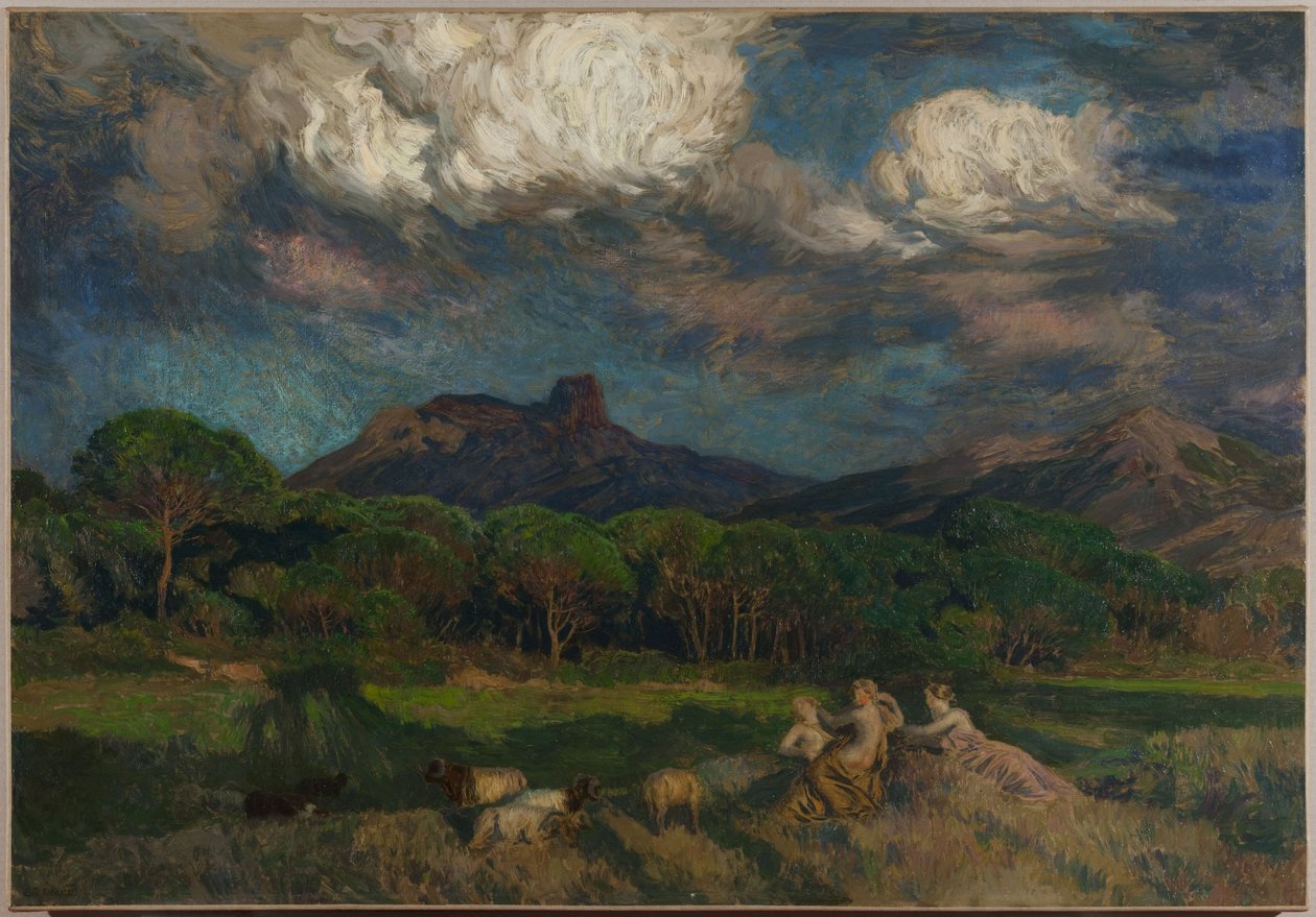Dryaderna av Marie Auguste Emile Rene Menard
