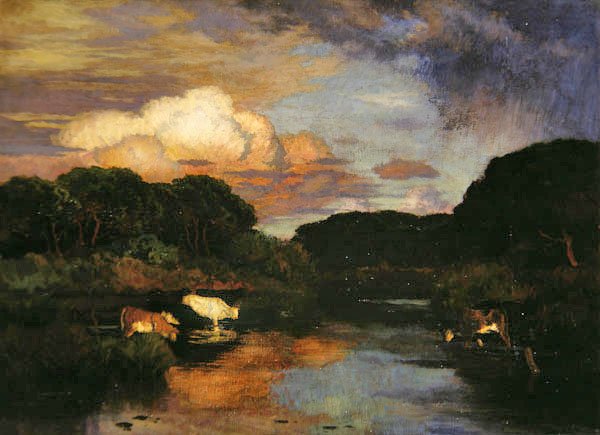 Forden, ca 1910 (olja på duk) av Marie Auguste Emile Rene Menard