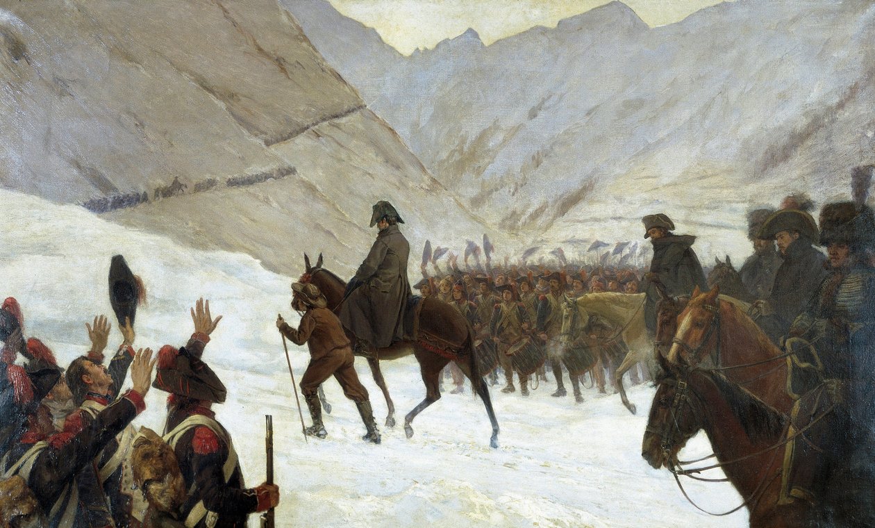 Passagen av Grand-Saint-Bernard, 20 maj av Marie Felix Edmond de Boislecomte